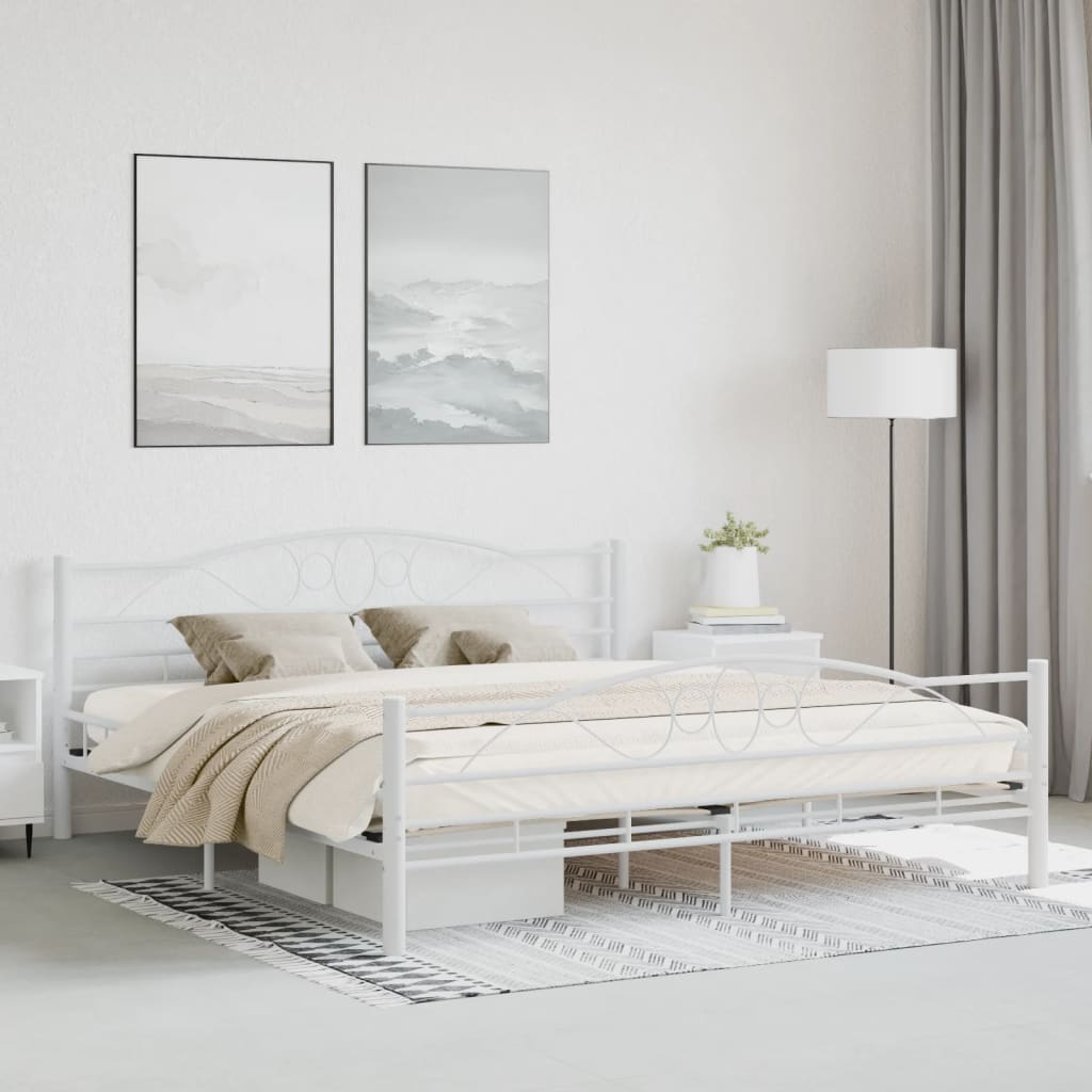 Bed Frame Without Mattress Steel Super King