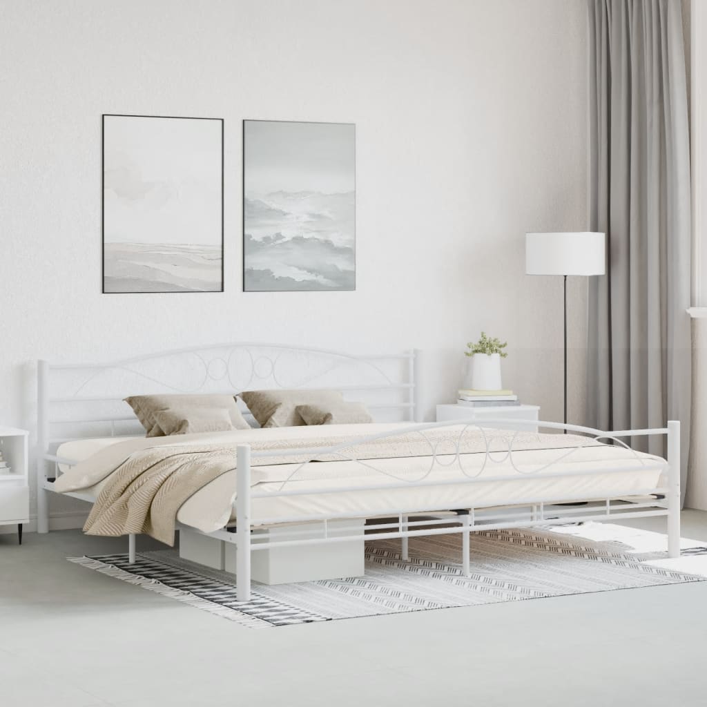 Bed Frame Without Mattress Steel Super King