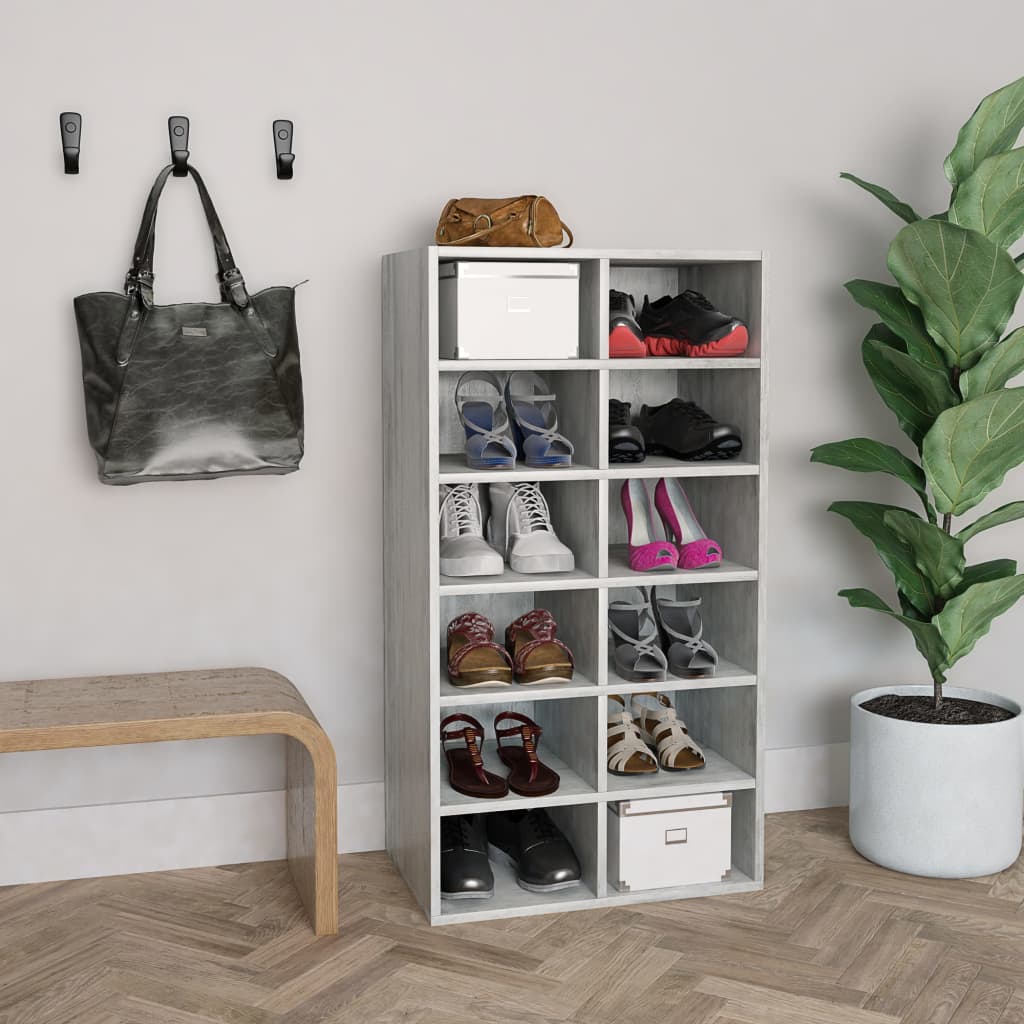 Shoe Rack 54X34X100.5 Cm Engineered Wood
