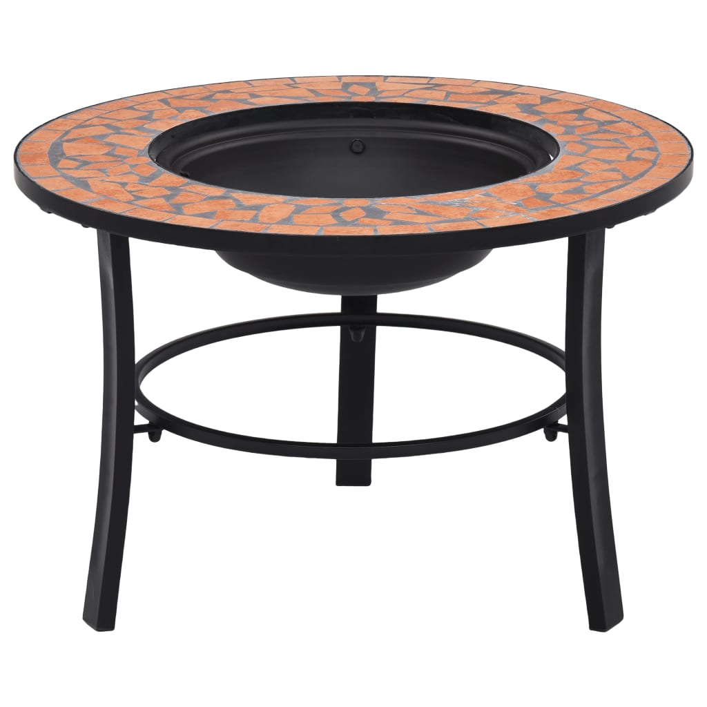 Mosaic Fire Pit 68Cm Ceramic