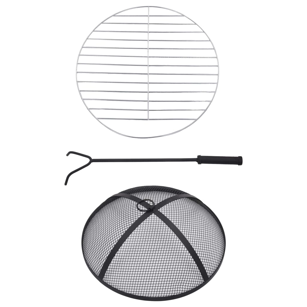 Mosaic Fire Pit Table 68 Cm Ceramic