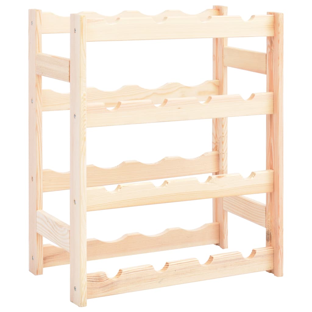 Wine Rack For 30 Bottles Pinewood