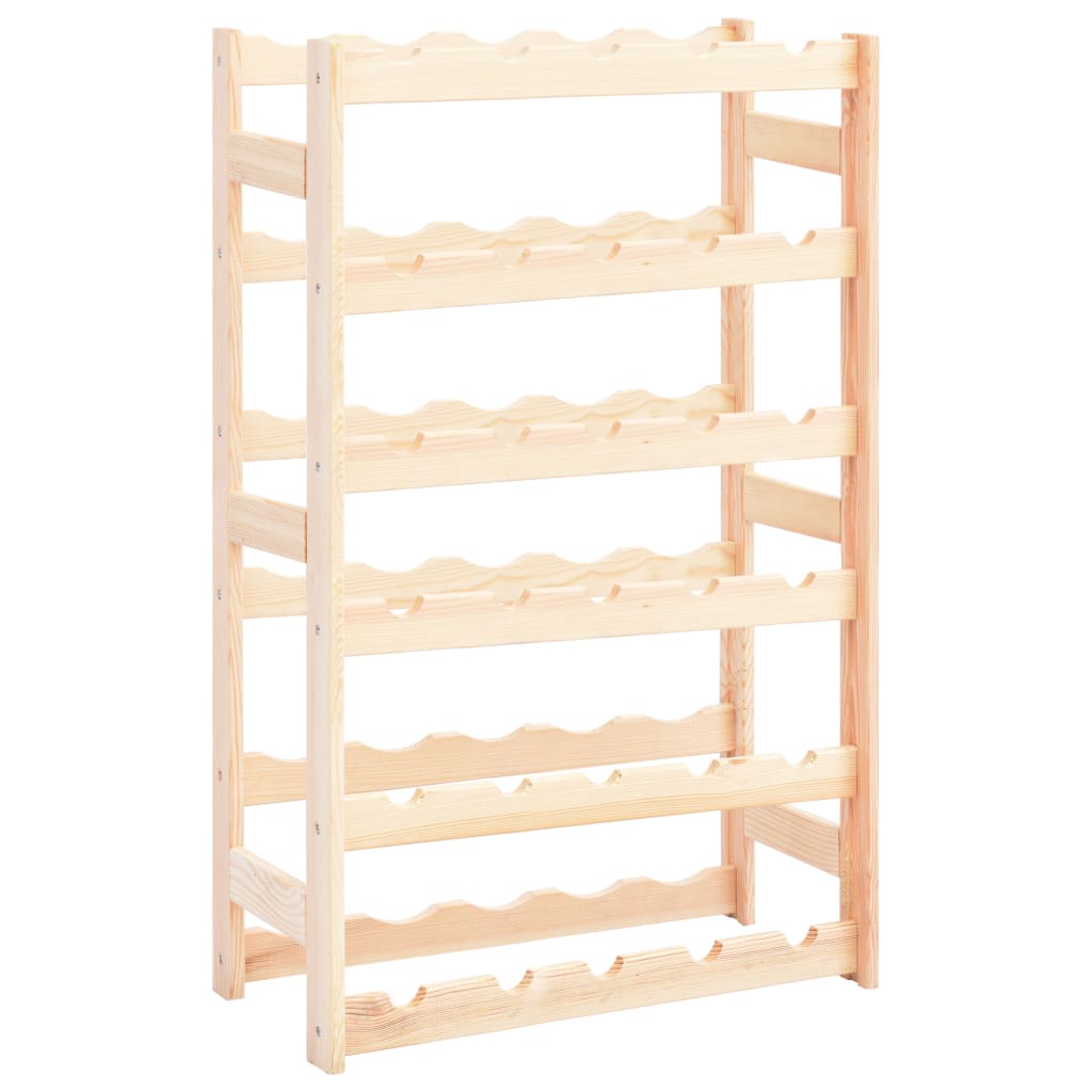Wine Rack For 30 Bottles Pinewood