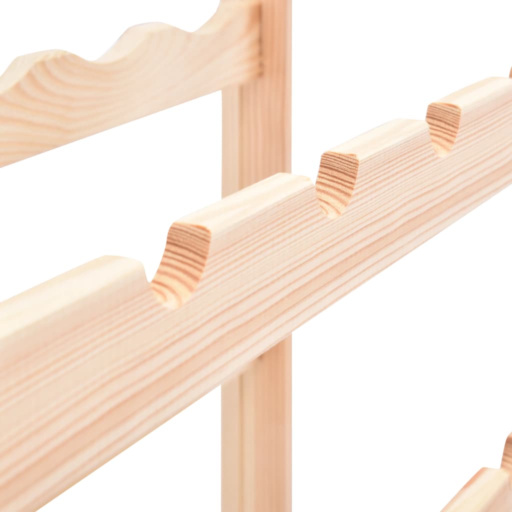 Wine Rack For 30 Bottles Pinewood