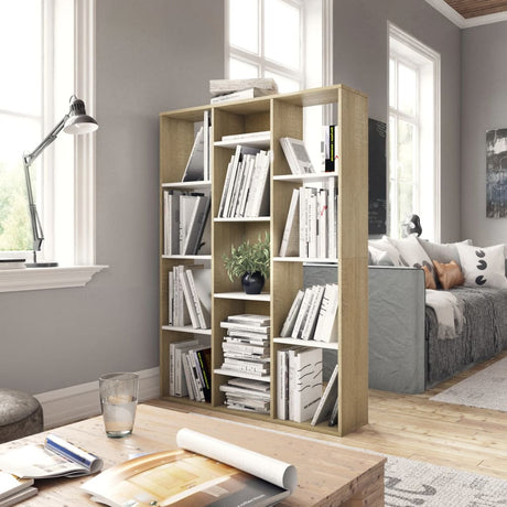 Room Divider/Book Cabinet 100X24X140 Cm Engineered Wood