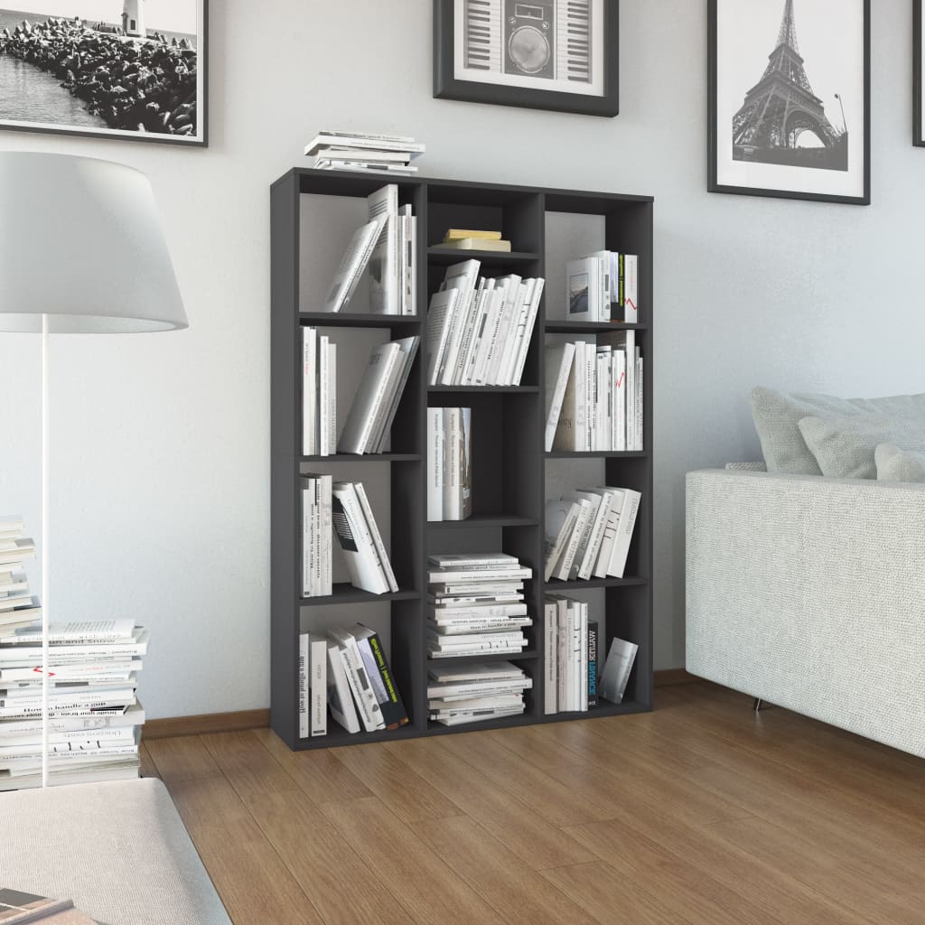 Room Divider/Book Cabinet 100X24X140 Cm Engineered Wood