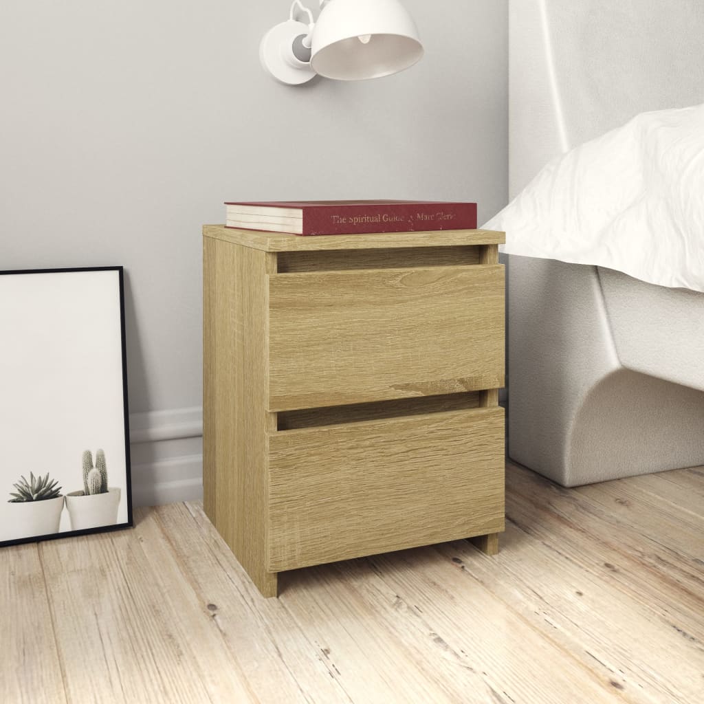 Bedside Cabinet 30X30X40 Cm Engineered Wood