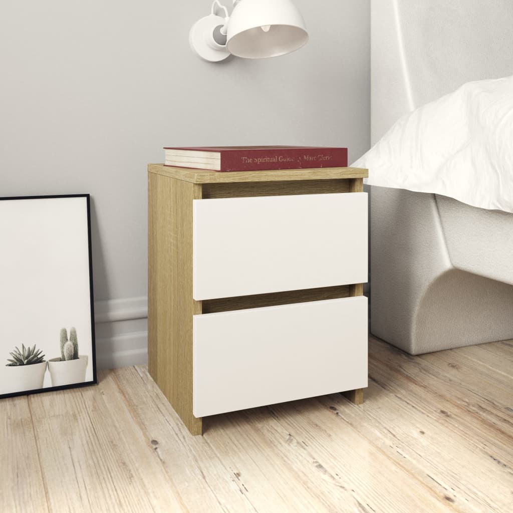 Bedside Cabinet 30X30X40 Cm Engineered Wood