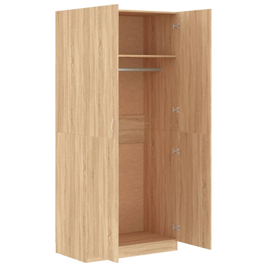 Wardrobe 90X52X200 Cm Engineered Wood