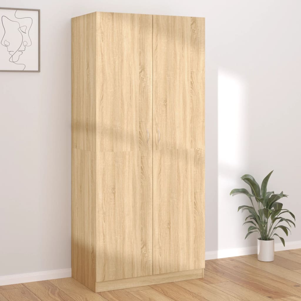 Wardrobe 90X52X200 Cm Engineered Wood