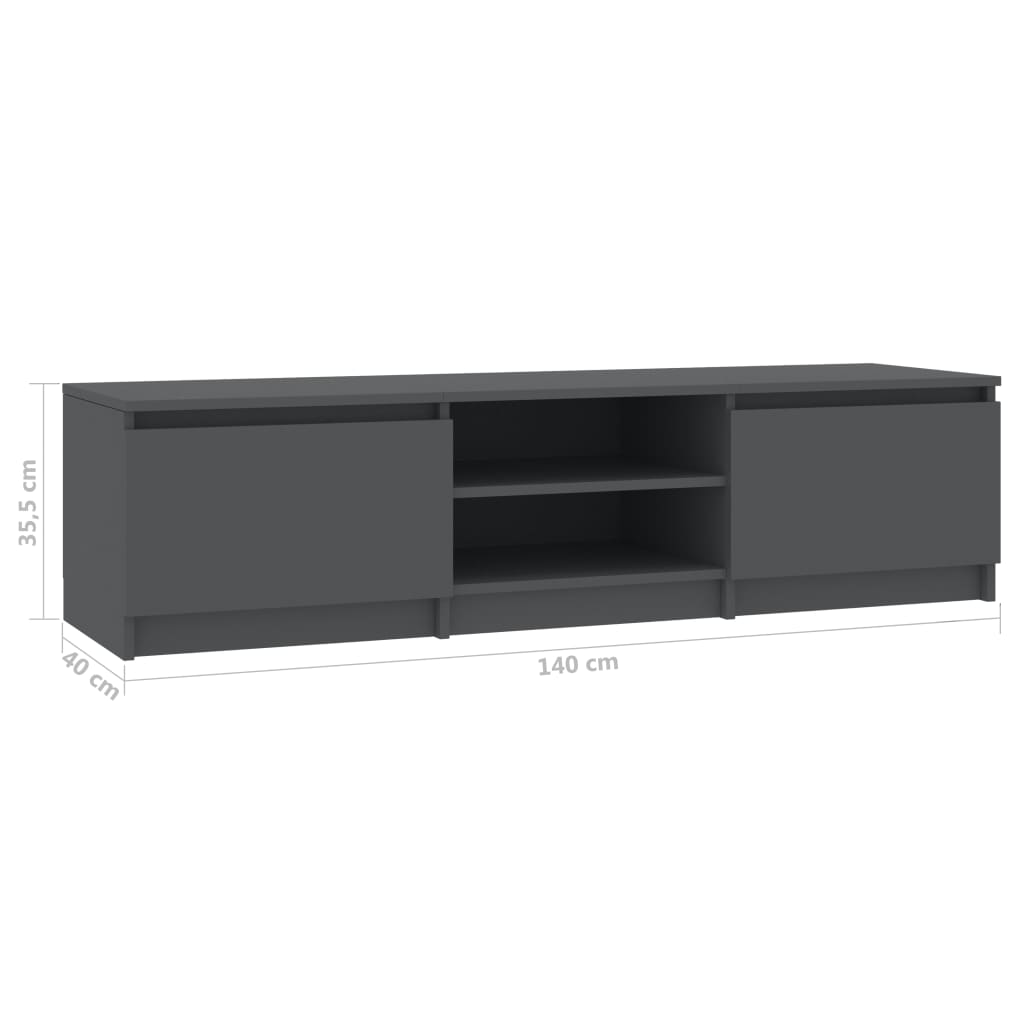 Tv Cabinet 140X40X35.5 Cm Engineered Wood