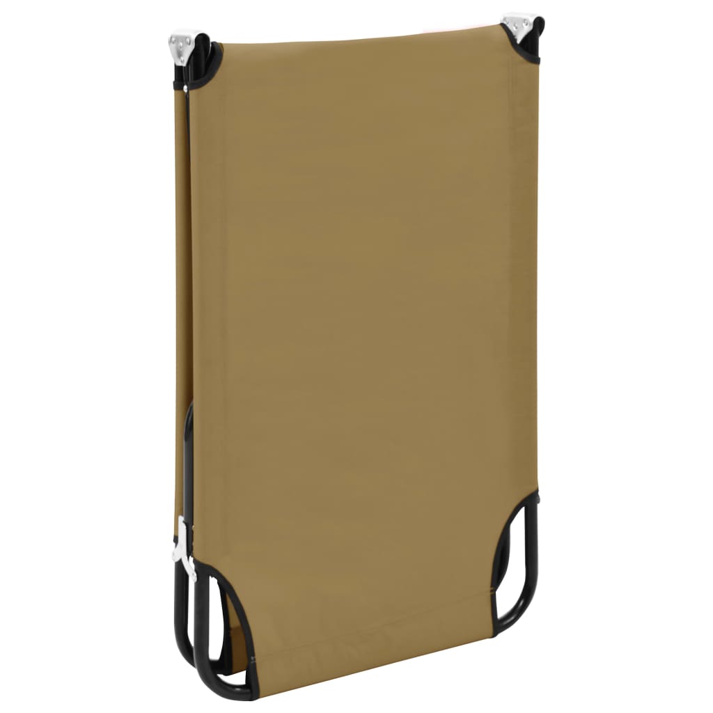Folding Sun Lounger Steel