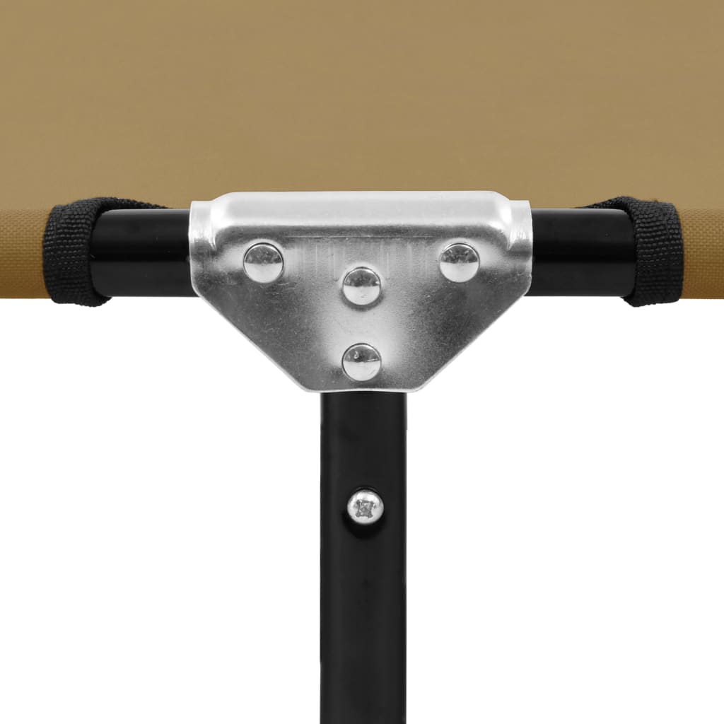 Folding Sun Lounger Steel