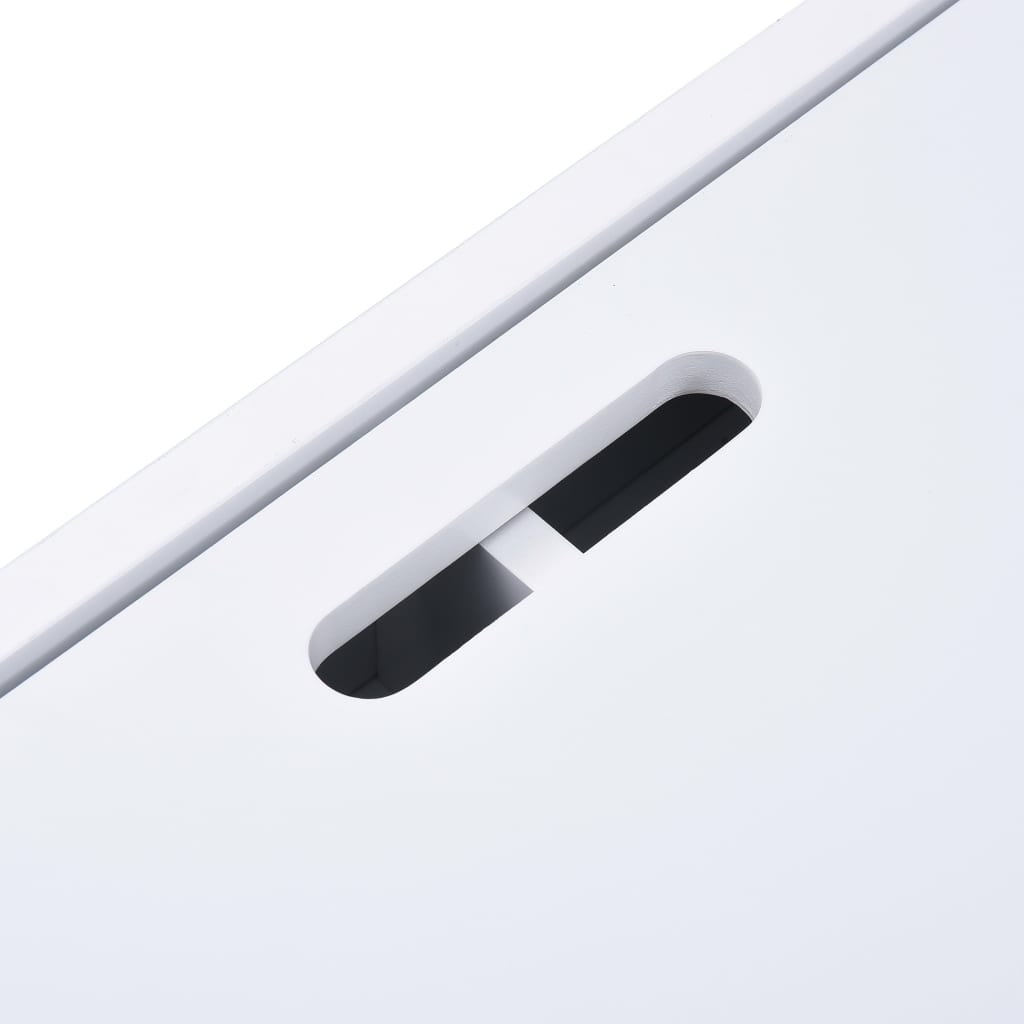 3 Piece Kids Storage Chalkboard Table Chair Set Black And White