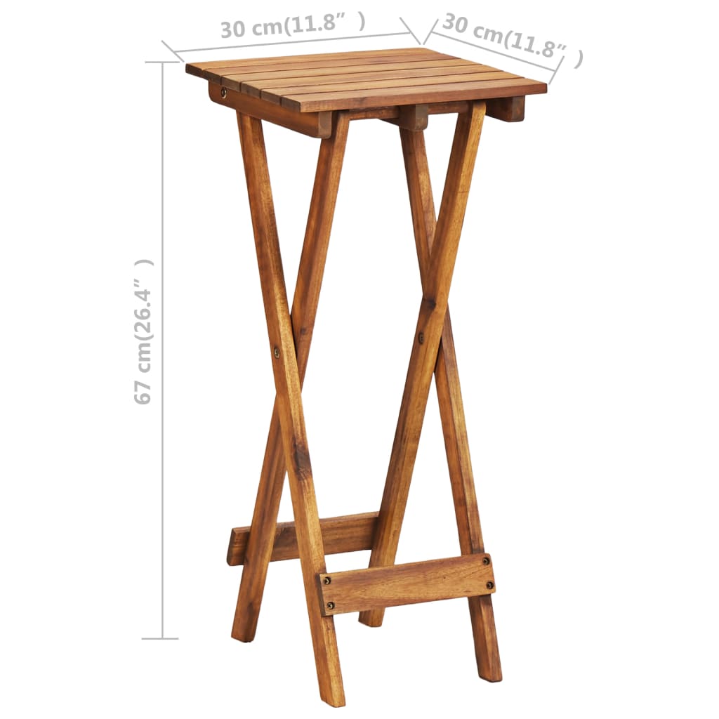 Plant Stand Solid Acacia Wood