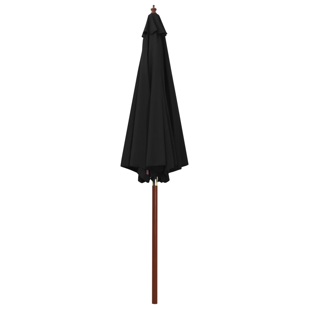 Garden Parasol With Wooden Pole 300X258 Cm