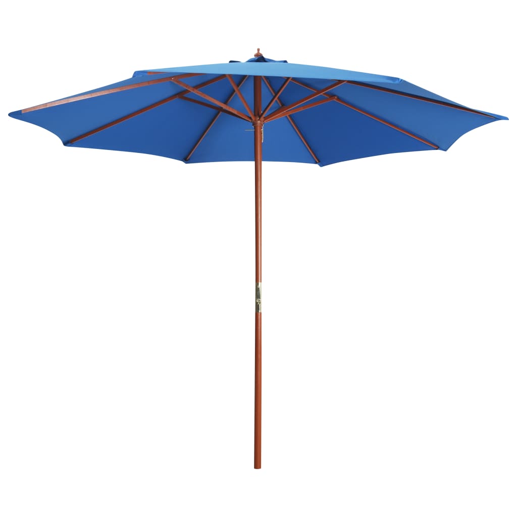 Garden Parasol With Wooden Pole 300X258 Cm