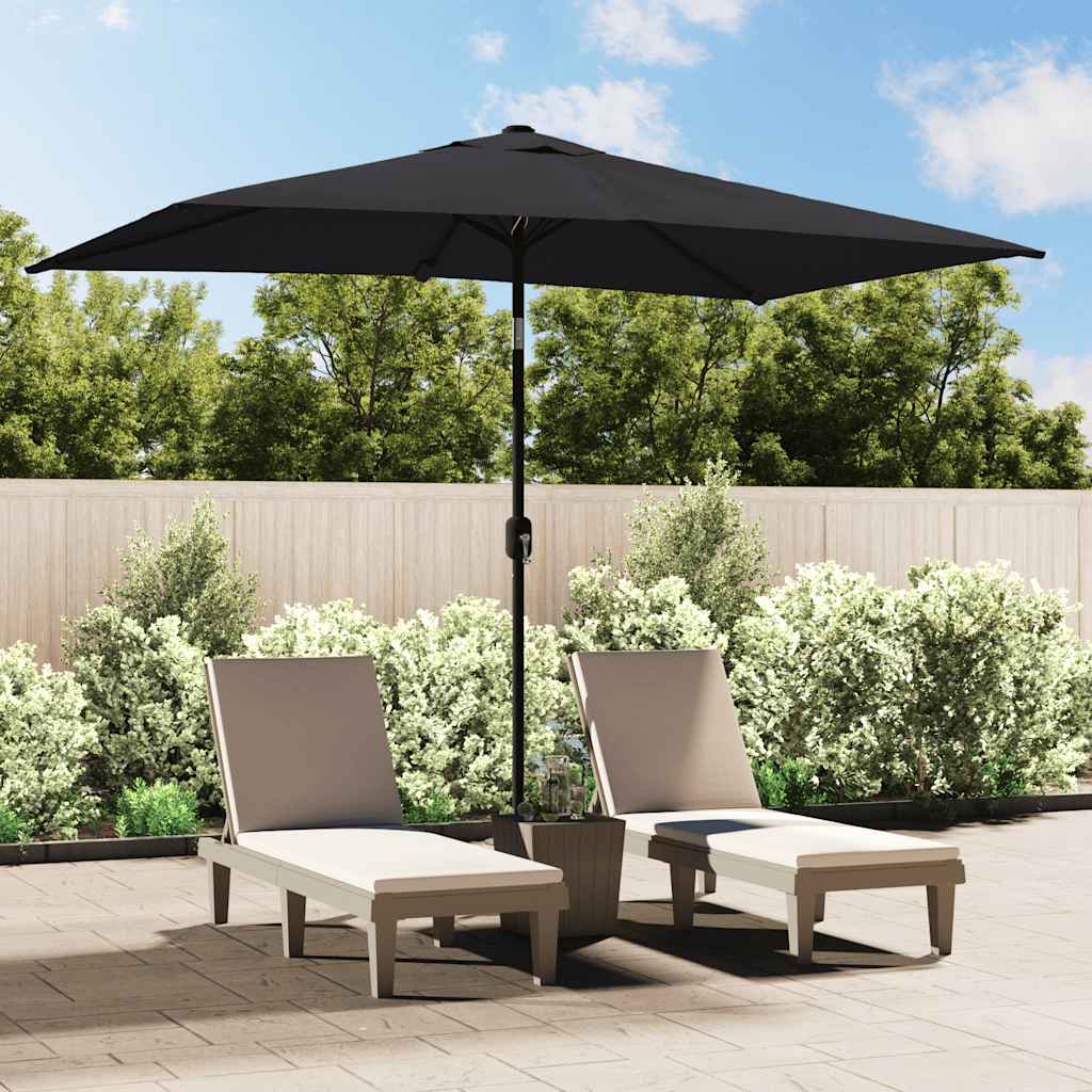 Garden Parasol With Metal Pole 300X200 Cm