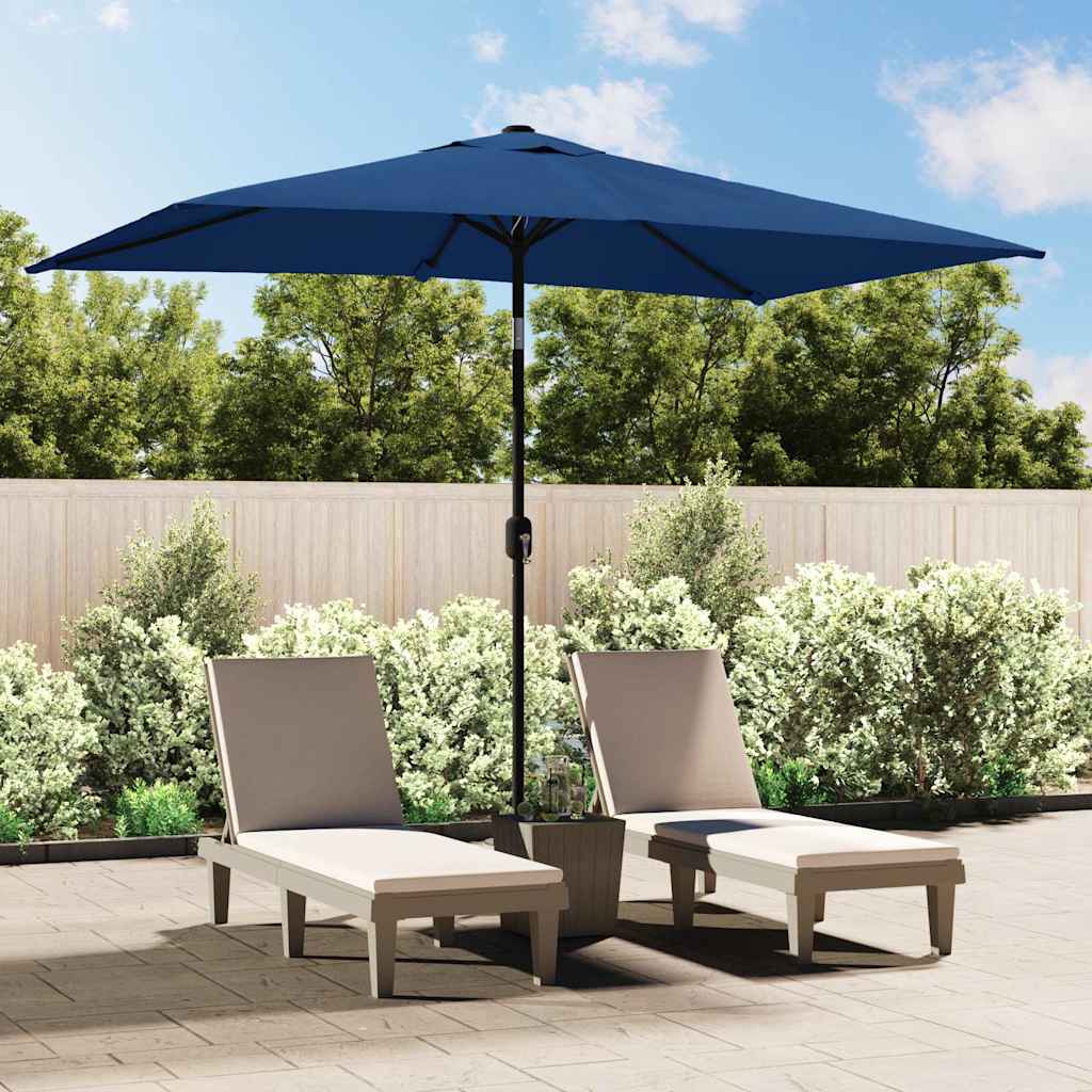 Garden Parasol With Metal Pole 300X200 Cm