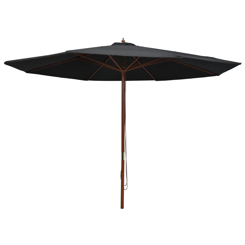 Garden Parasol With Wooden Pole 350 Cm