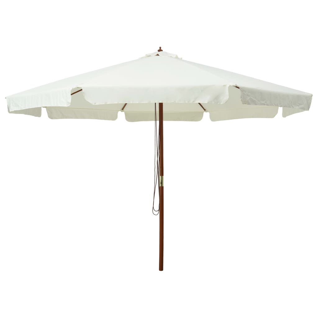 Garden Parasol With Wooden Pole 330 Cm