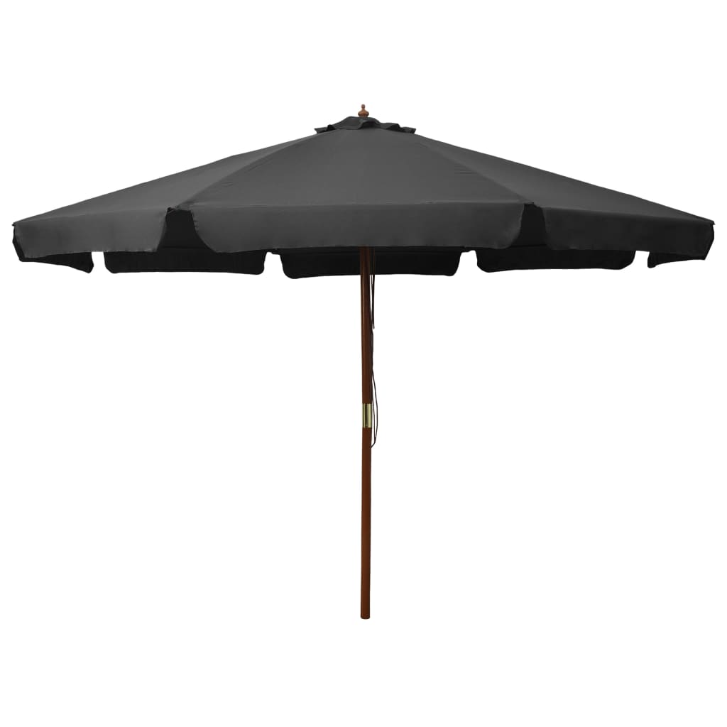Garden Parasol With Wooden Pole 330 Cm