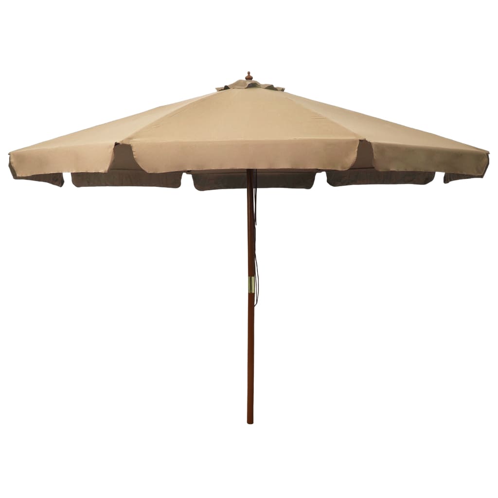 Garden Parasol With Wooden Pole 330 Cm