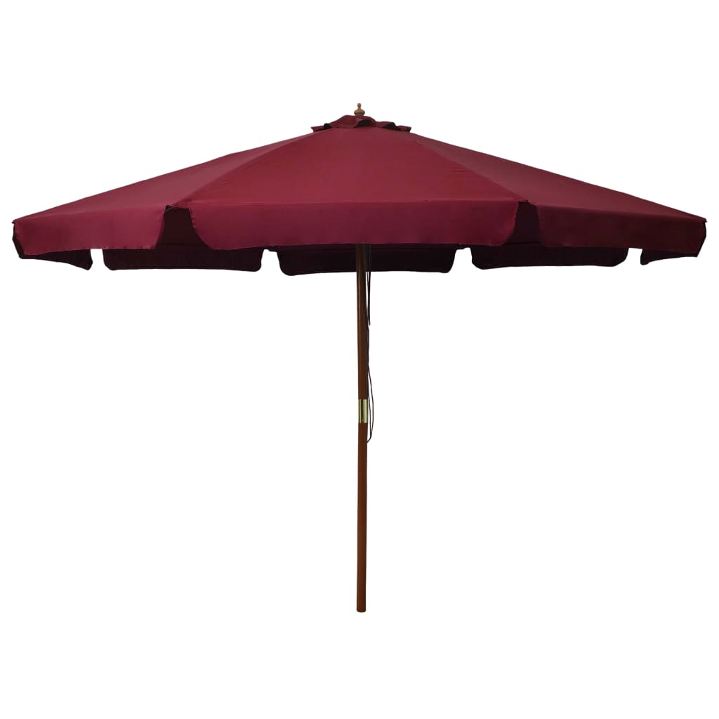 Garden Parasol With Wooden Pole 330 Cm