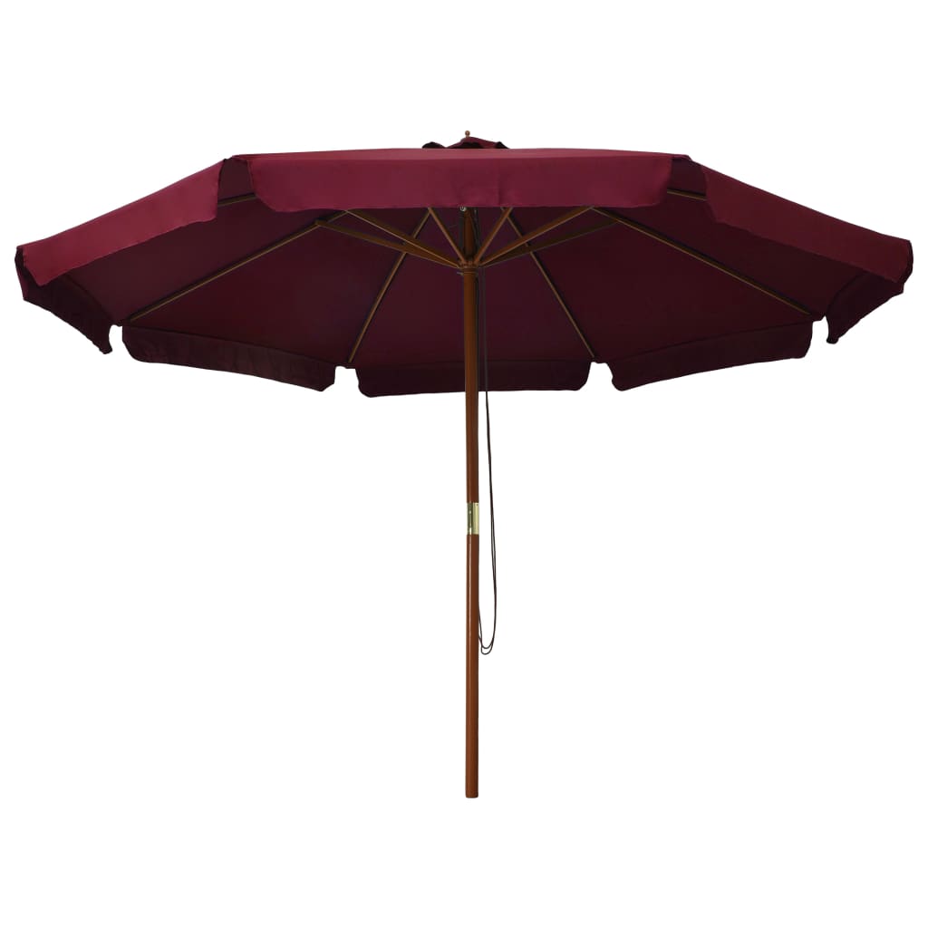 Garden Parasol With Wooden Pole 330 Cm