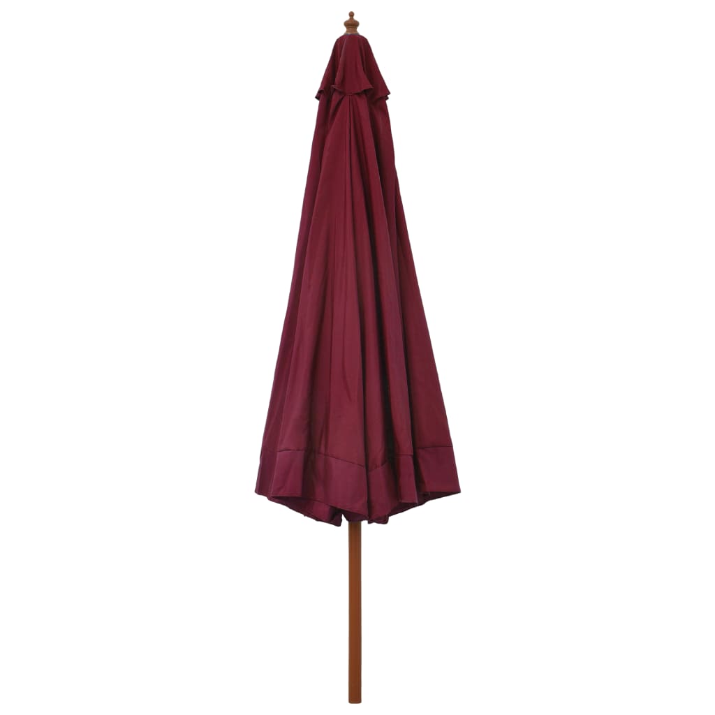 Garden Parasol With Wooden Pole 330 Cm
