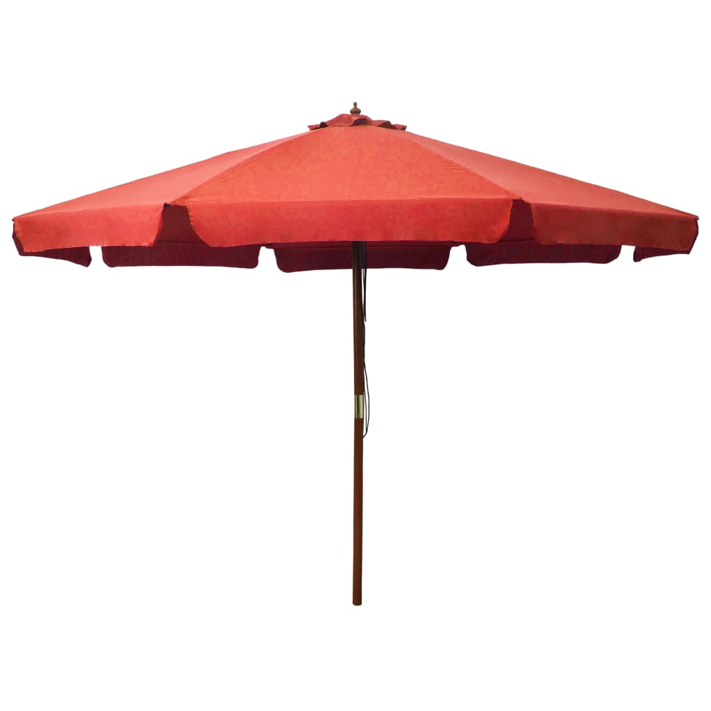 Garden Parasol With Wooden Pole 330 Cm