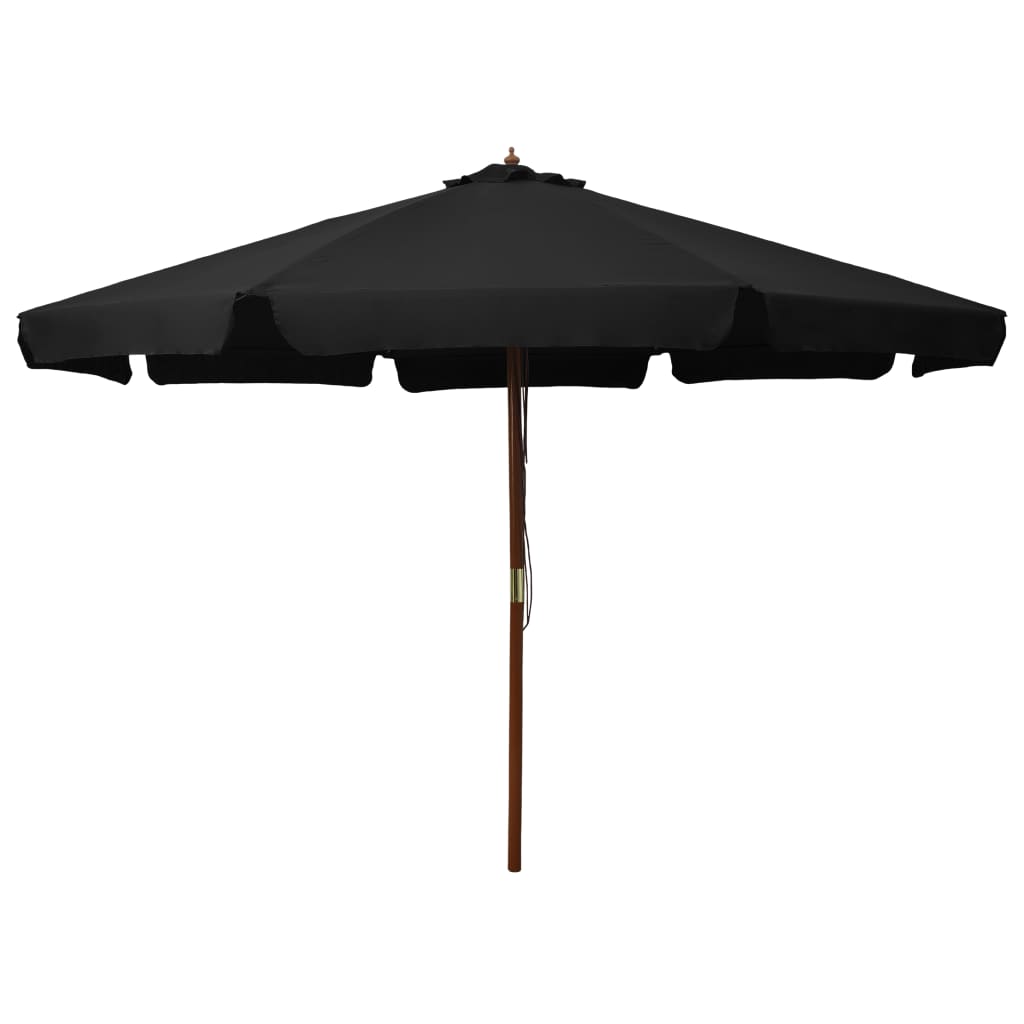 Garden Parasol With Wooden Pole 330 Cm