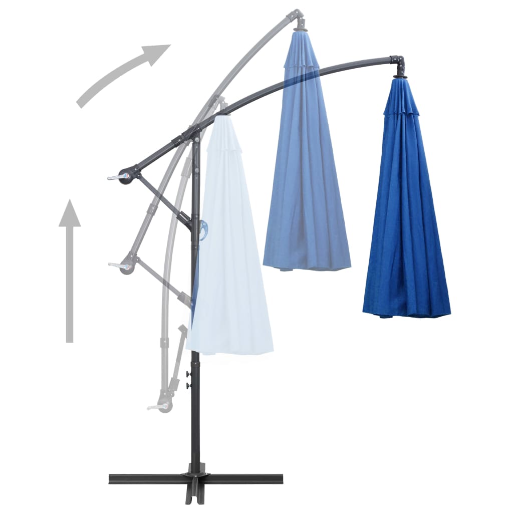 Hanging Garden Parasol 3 M Aluminium Pole