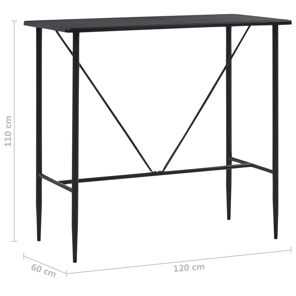 Bar Table 120X60X110 Cm Mdf
