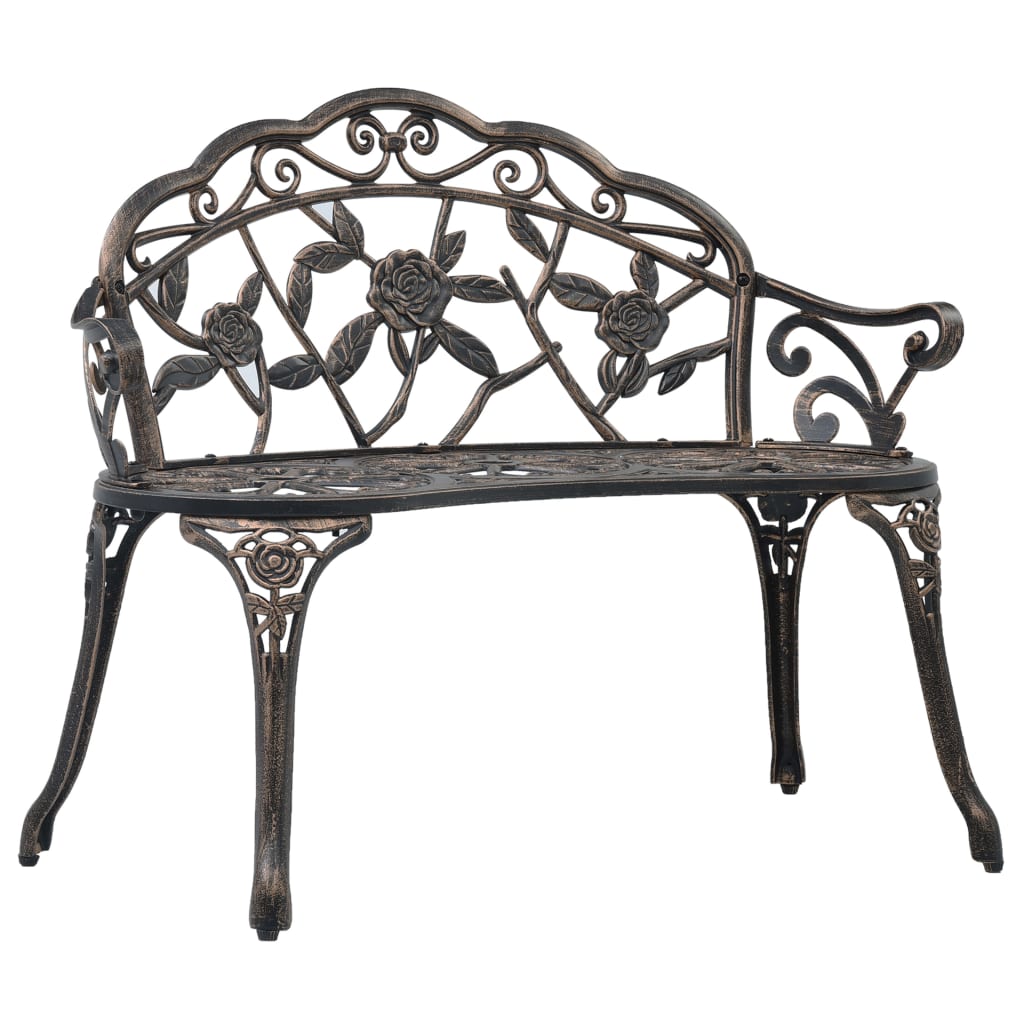 Bistro Bench 100Cm Cast Aluminium
