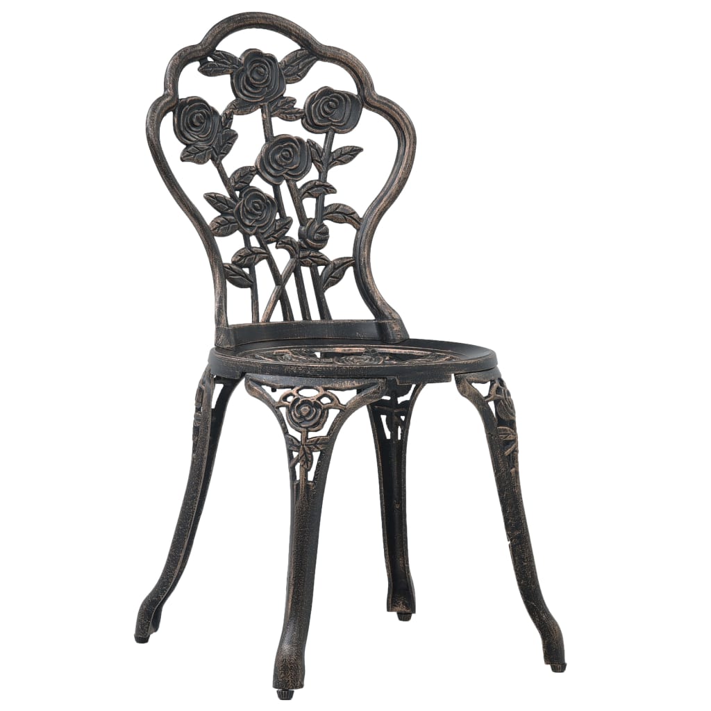 Bistro Chairs 2 Pcs Cast Aluminium