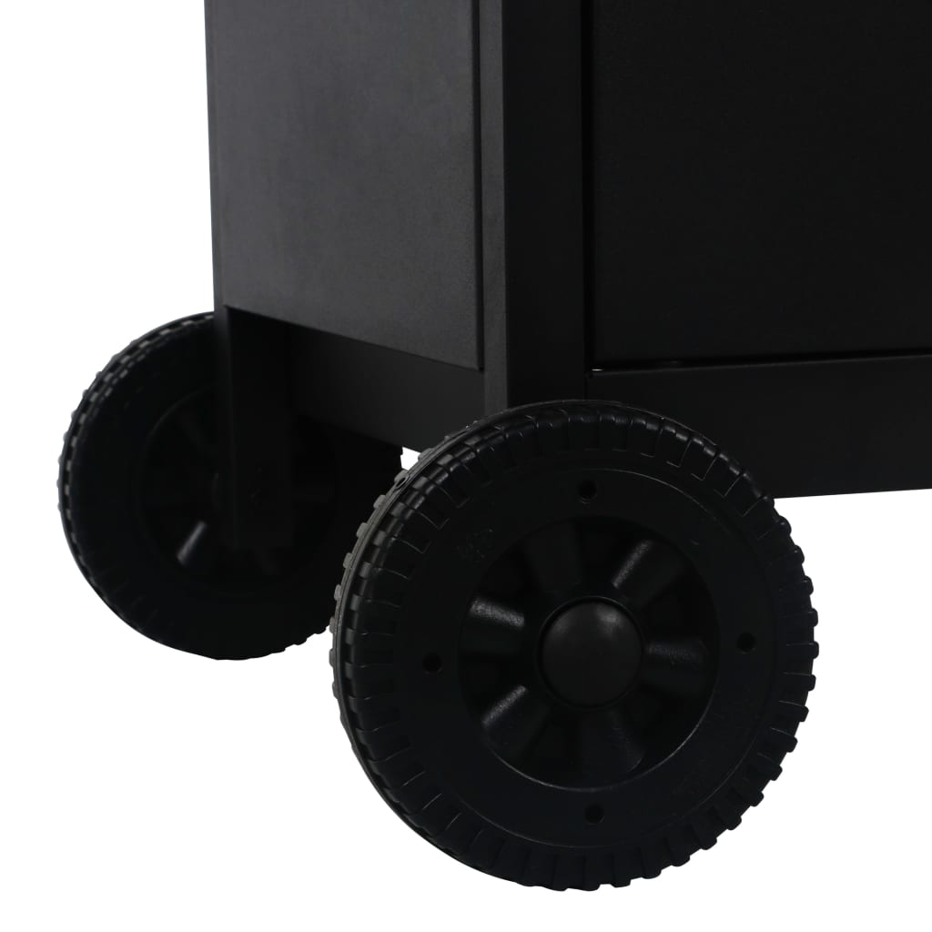 Gas Charcoal Combo Grill With 3 Burners