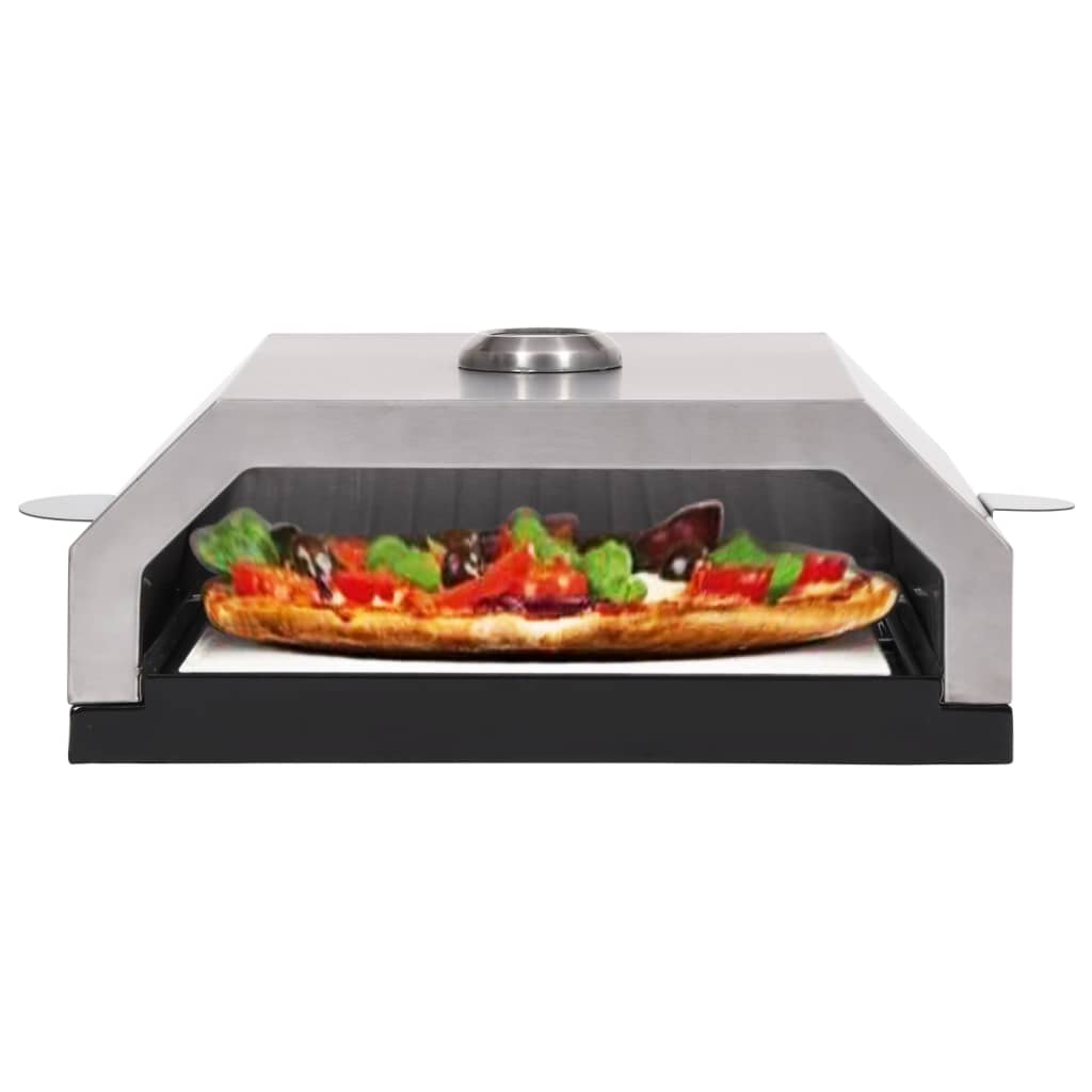 Pizza Oven With Ceramic Stone For Gas Charcoal Bbq