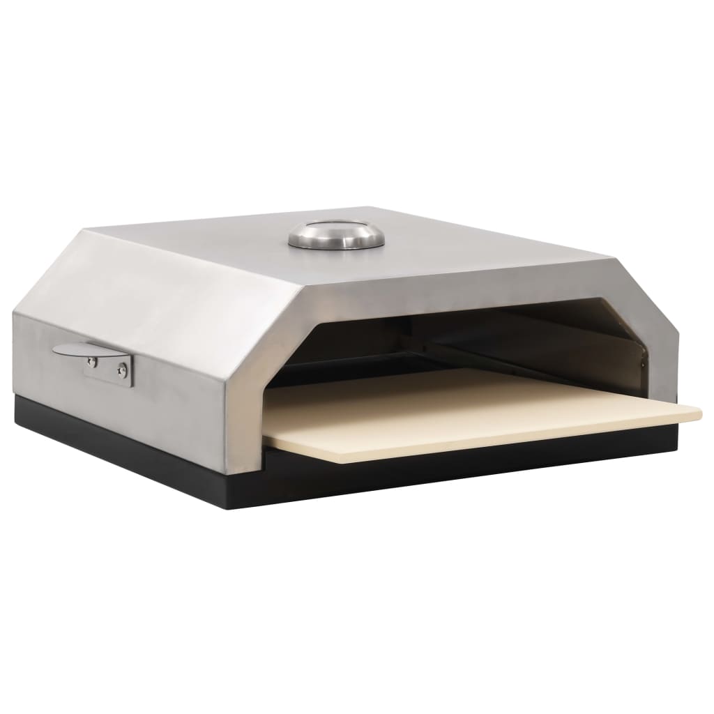 Pizza Oven With Ceramic Stone For Gas Charcoal Bbq