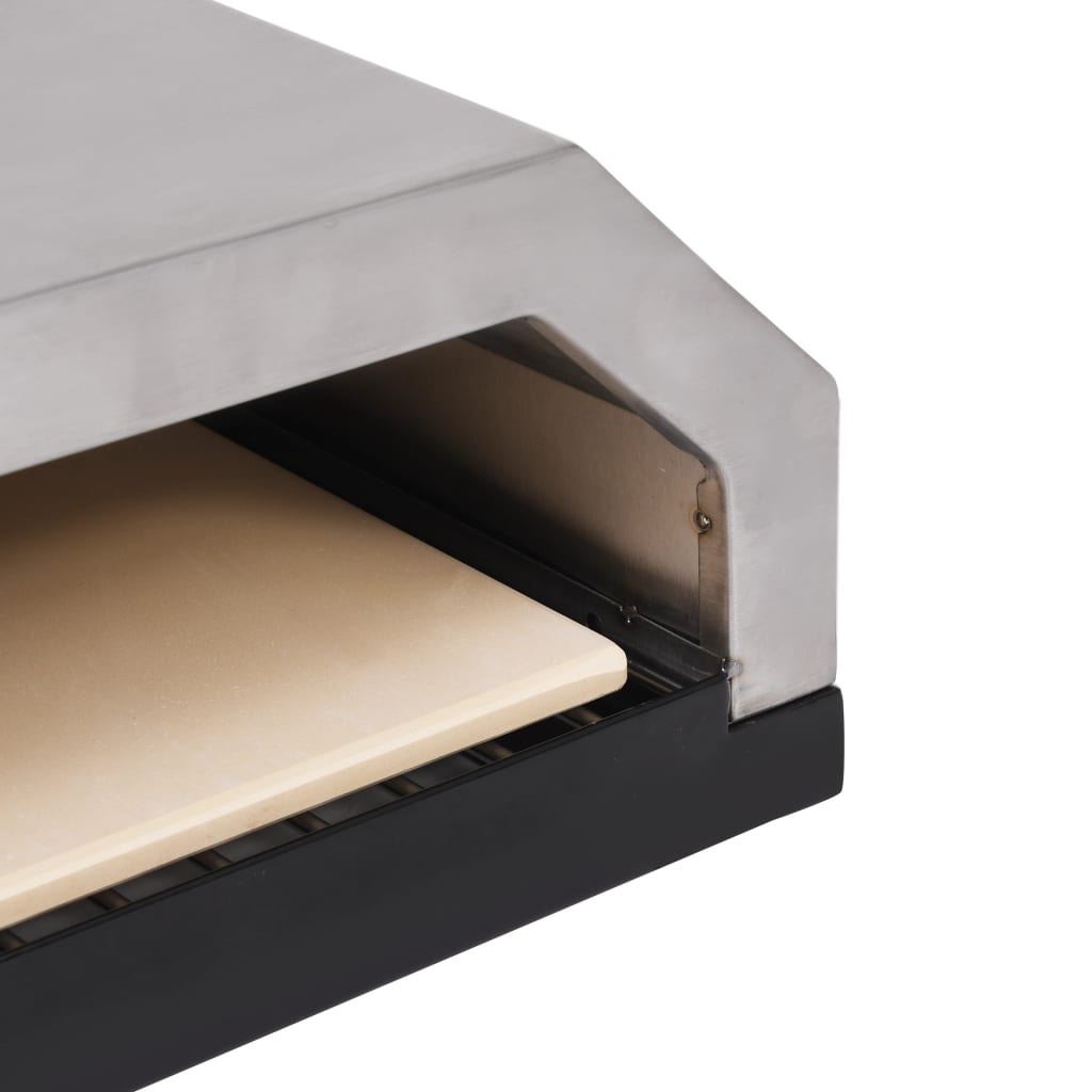 Pizza Oven With Ceramic Stone For Gas Charcoal Bbq