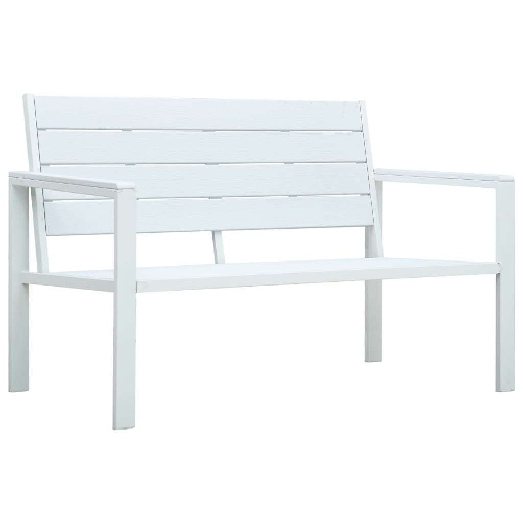 Garden Bench 120 Cm Hdpe Wood Look