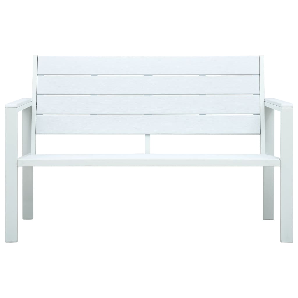 Garden Bench 120 Cm Hdpe Wood Look