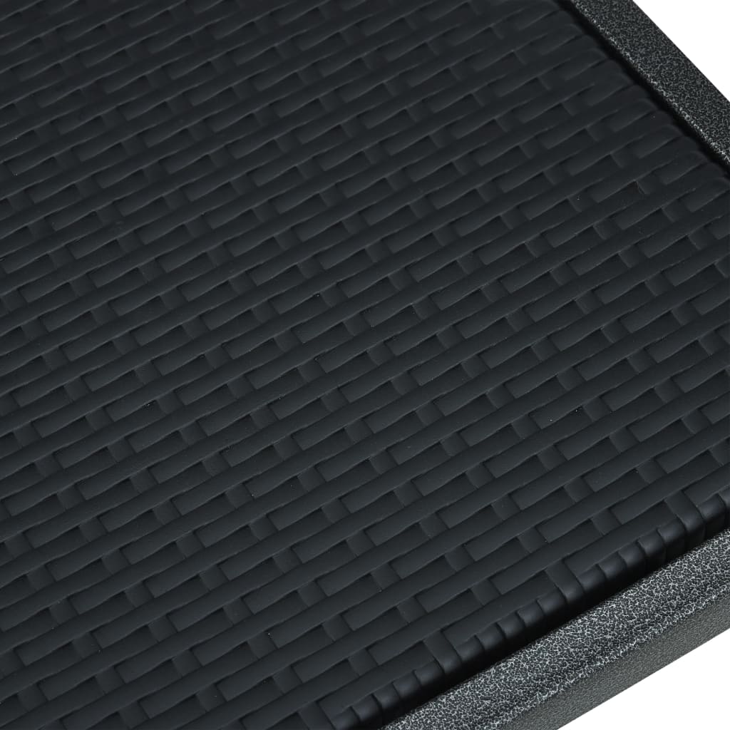 Garden Chairs 4 Pcs Plastic Rattan Look