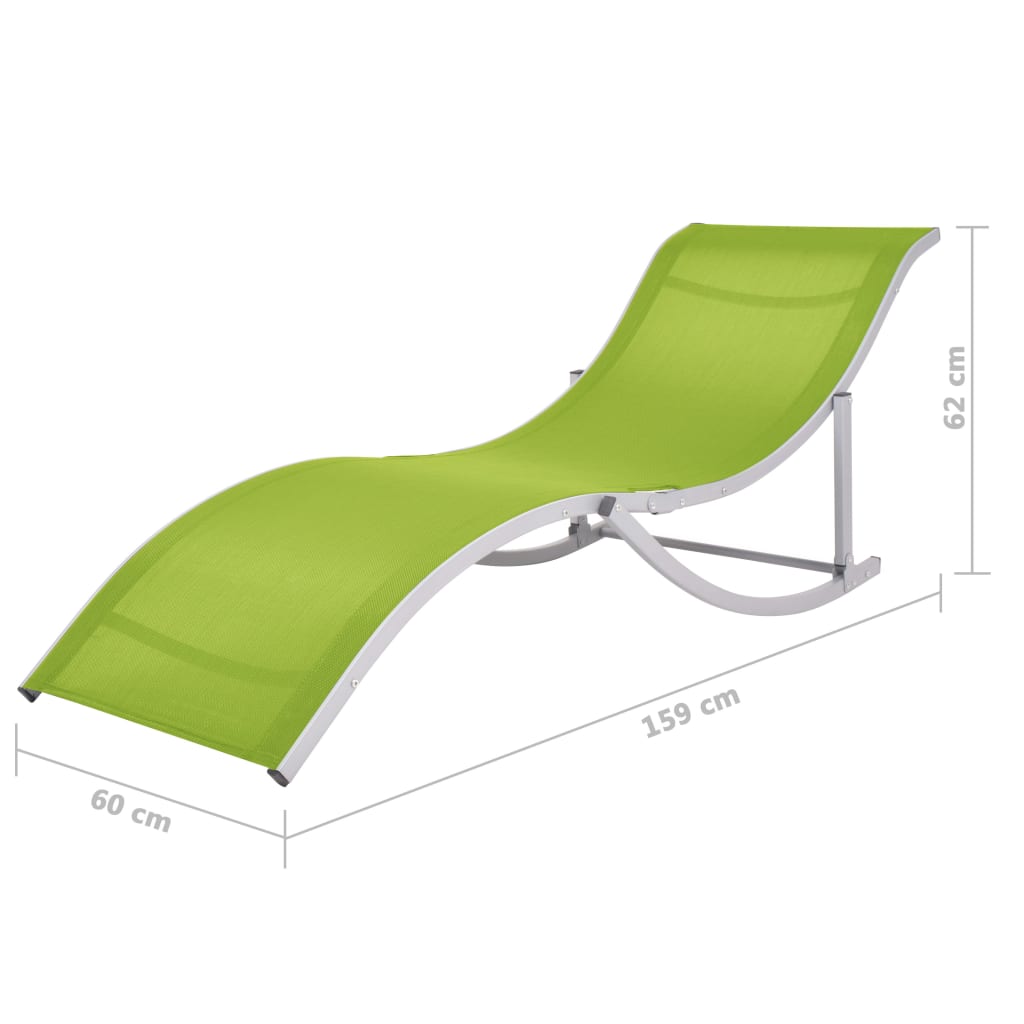 Folding Sun Loungers 2 Pcs Textilene