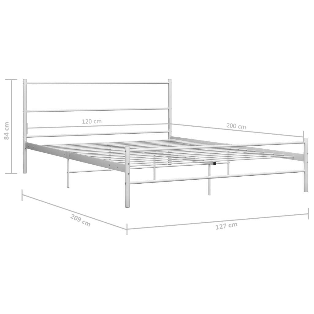 284694 Bed Frame Without Mattress Metal