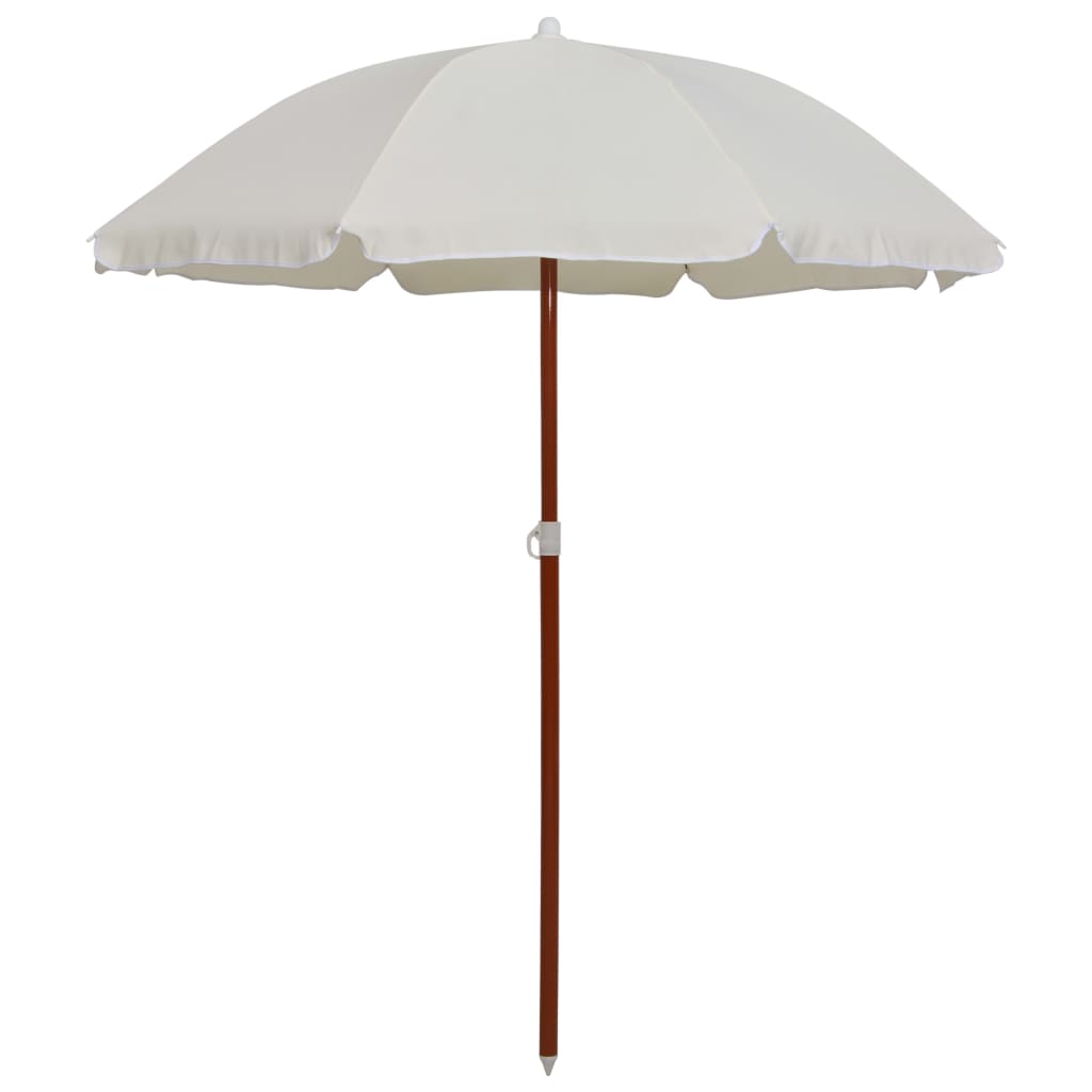 Garden Parasol With Steel Pole