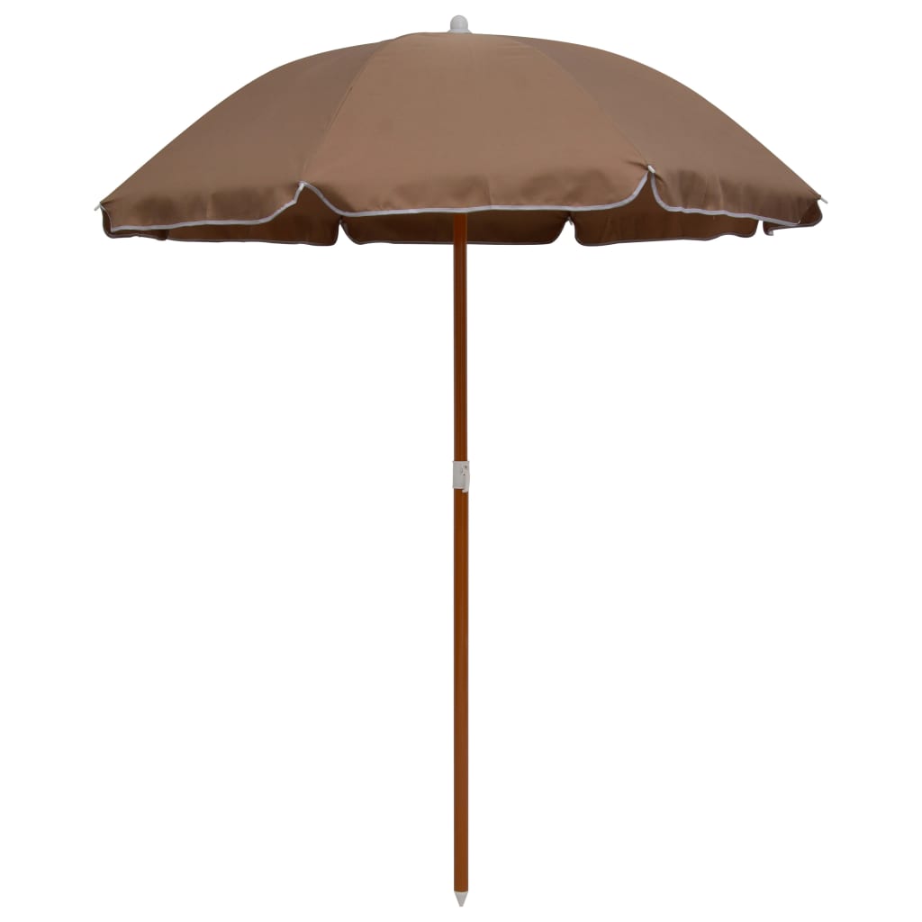 Garden Parasol With Steel Pole