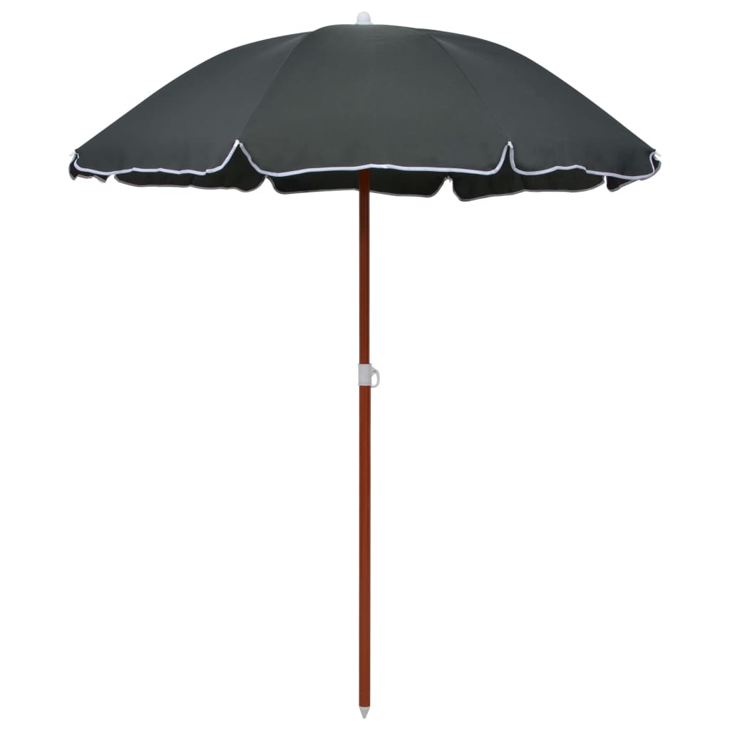 Garden Parasol With Steel Pole