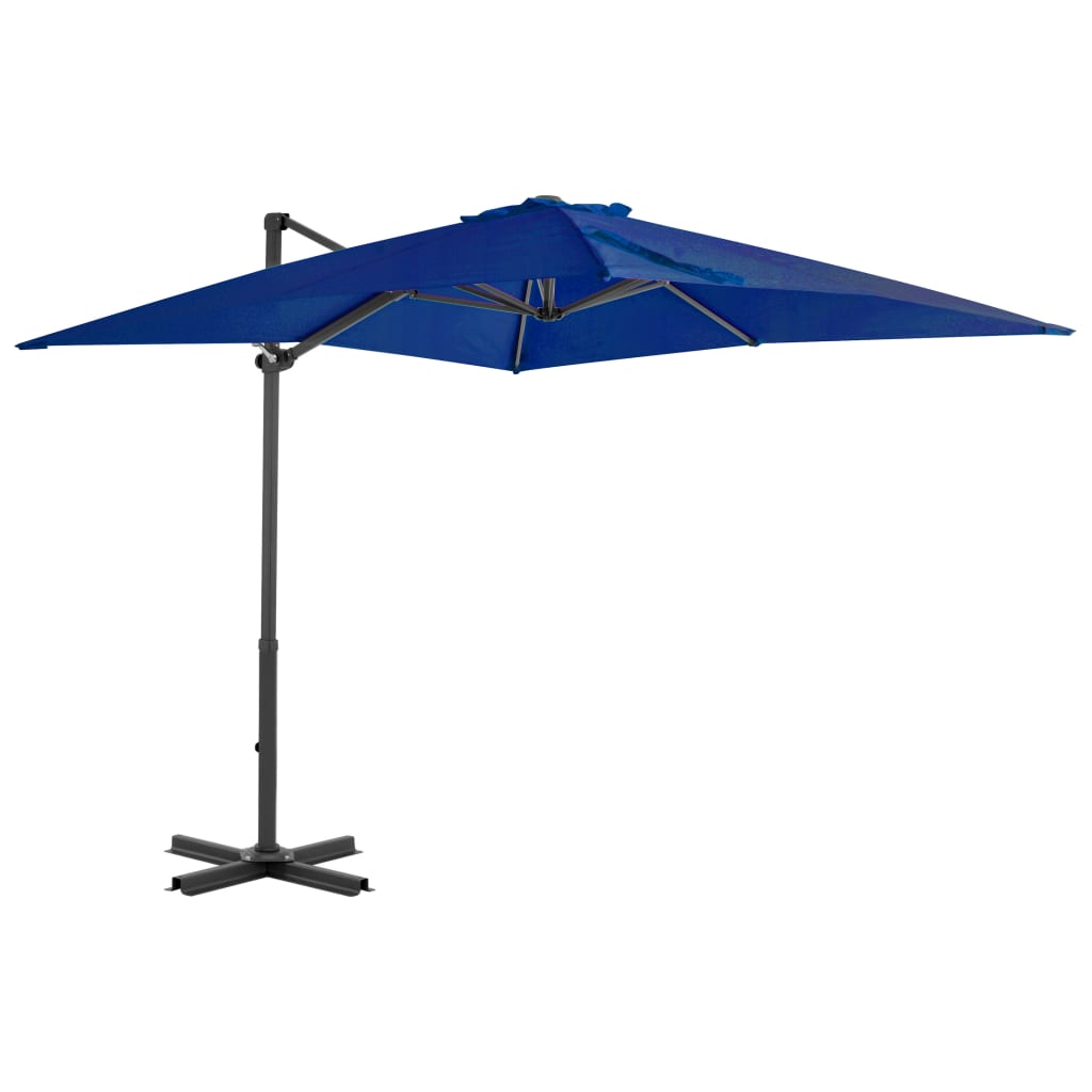 Cantilever Garden Parasol With Aluminium Pole Azure 300 Cm
