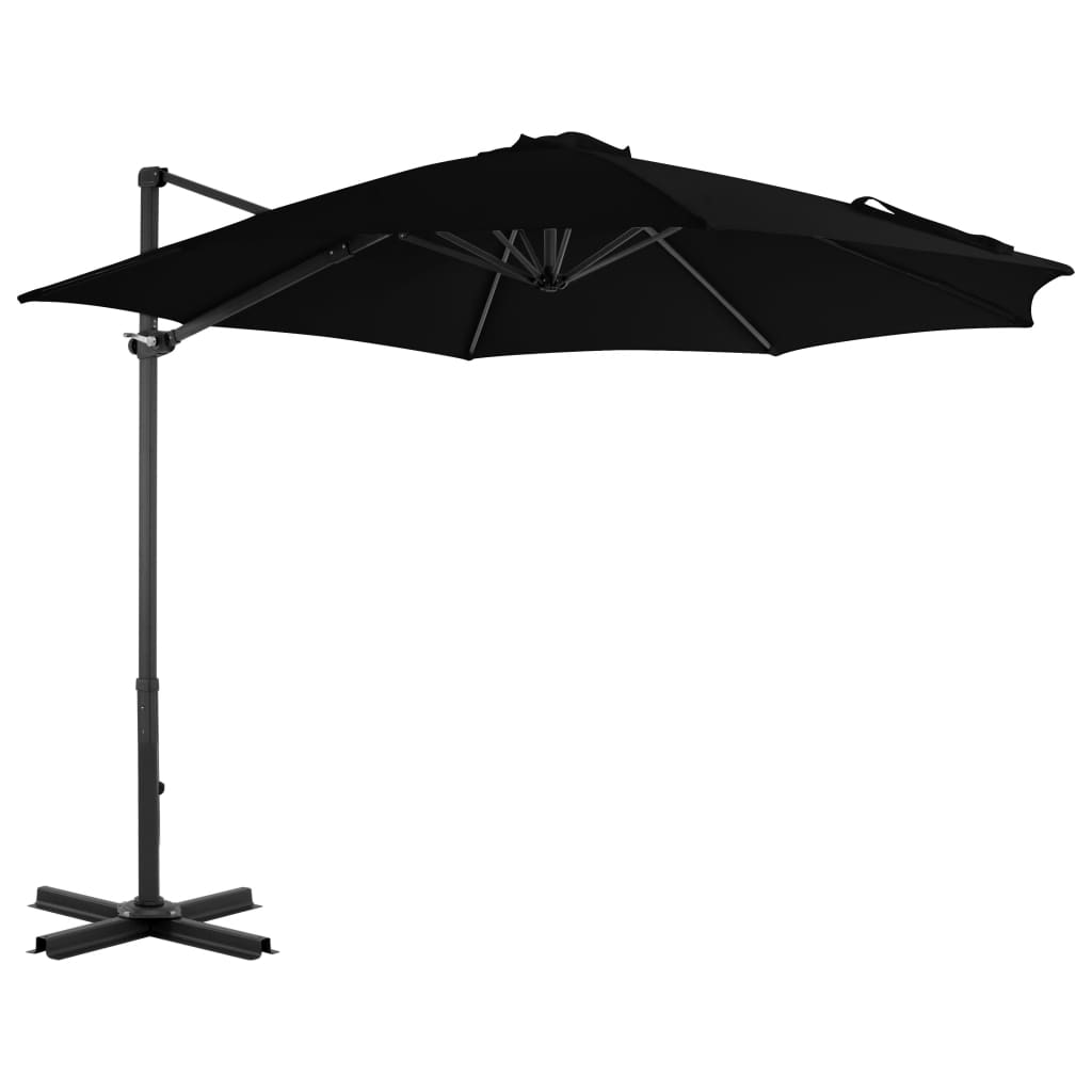 Cantilever Garden Parasol With Aluminium Pole Azure 300 Cm
